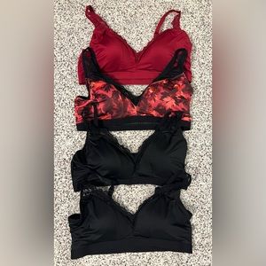 Torrid Womens 2x 18 20 Bralette Black Red Floral